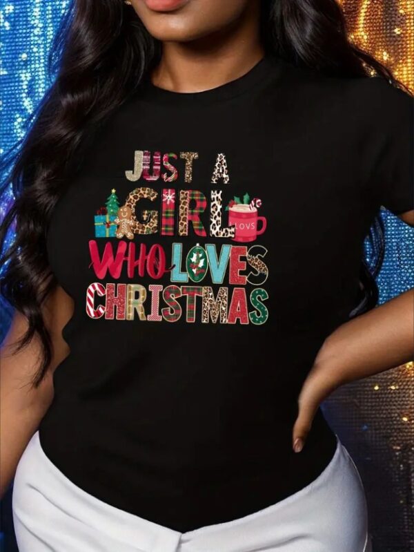Girl Christmas  Women's Tshirt Comfort Fit