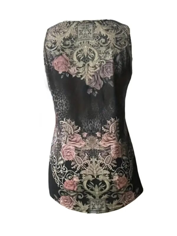 Summer New Casual Sleeveless Top Floral Print Fashion Tank – Bild 2