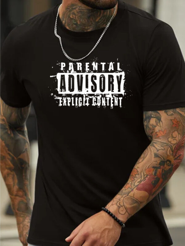 Parents' Advice On Printed T-shirts, Men's T-shirts, Summer Casual Short Sleeved T-shirts – Bild 2
