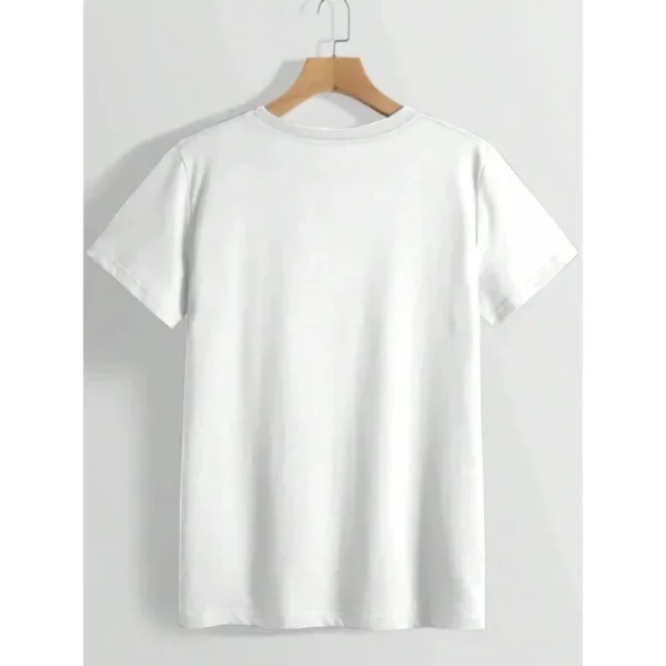 180g Pure Cotton T-Shirt Loose Comfortable Fit for Men And Women Letter Print Top For Men's Clothing – Bild 2