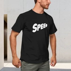 Men's Pure Round Neck Short Sleeve T-Shirt 150g Breathable Comfortable Casual Top Letter Print