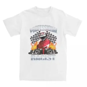 Professional Racing Driver Print Loose Comfortable Short-Sleeved T-Shirt Unisex Top For Men And Women