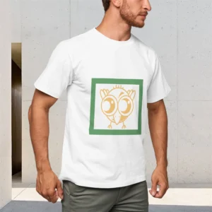 Men's Astronaut Pattern Short Sleeve T-Shirt 150g Comfortable Breathable Summer Wear Top
