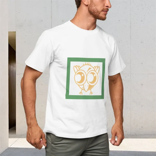 Men's Astronaut Pattern Short Sleeve T-Shirt 150g Comfortable Breathable Summer Wear Top
