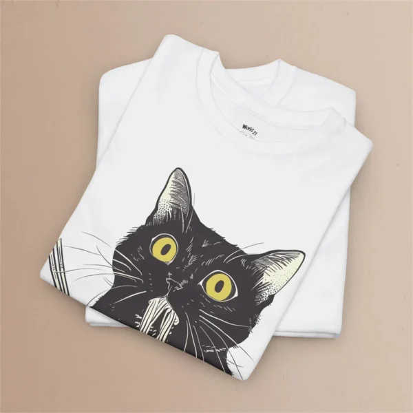 Anime Cute Cat T-Shirt Japanese Ramen Cat Print Short-Sleeved Women's Top Gift For Cat And Ramen Lovers – Bild 5