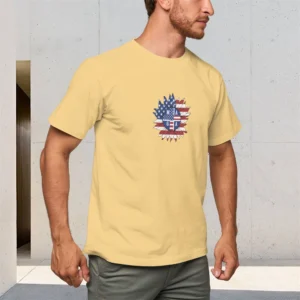 150g Pure Cotton Men's T-Shirt Round Neck Short-Sleeved Casual Top Comfortable Breathable Personalized Printed Pattern