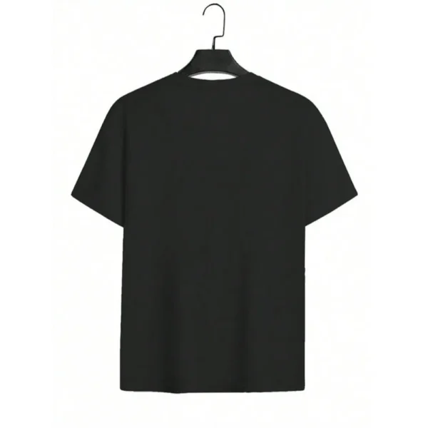 Men's Black Loose Comfortable Short-Sleeved T-Shirt Unisex Music Travel Printed Leisure Cotton Top – Bild 5