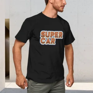 Men's Pure Round Neck Short Sleeve T-Shirt 150g Breathable Comfortable Casual Top Letter Print