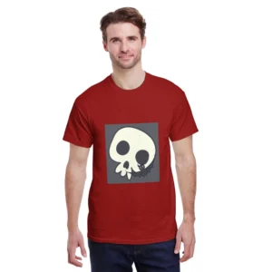 150g Men's Skull Personality Printed T-Shirt Short Sleeve Comfortable And Breathable Fashion Summer Top