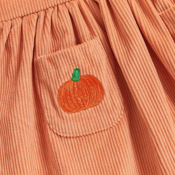 Toddler Baby Girl Halloween Outfit Pumpkin Letter Sleeveless Babydoll Tops Bow Elastic Waist Ruffle Shorts 2 Piece Set – Bild 4