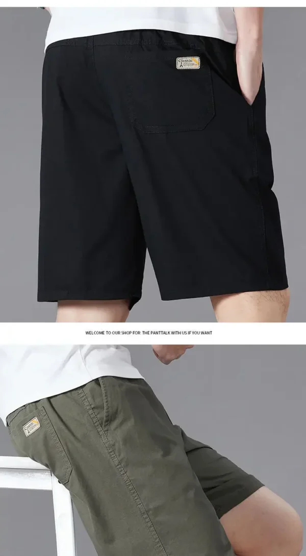 Men Wear Pure Cotton Thin Straight Loose Casual and Versatile Five-point Pants in Summer – Bild 9