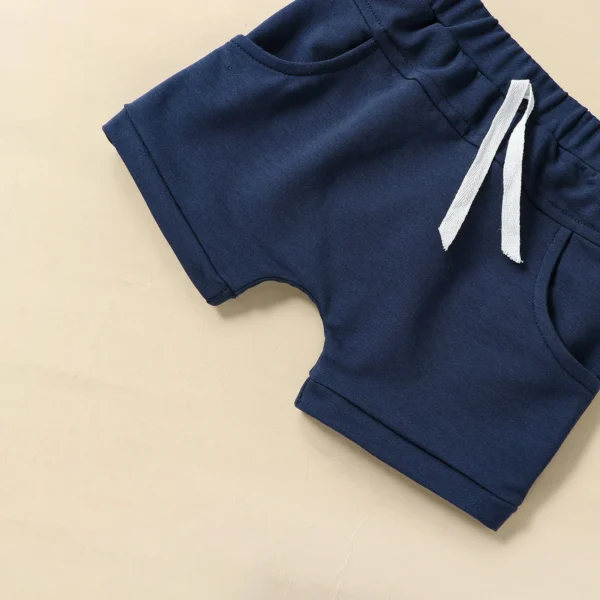 Summer Independence Day Toddler Baby Boys Outfits Letter Print Short Sleeve T-Shirt and Elastic Shorts Clothes Set – Bild 6