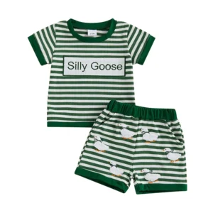 2Pcs Baby Girls Summer Outfits Short Sleeve Letter Patchwork T-Shirt + Shorts Set Toddler Clothes