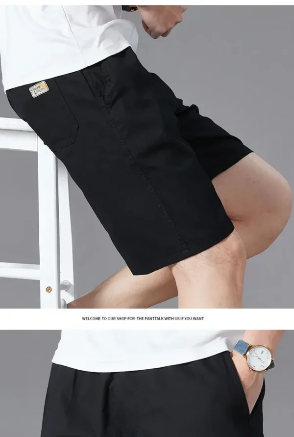 Men Wear Pure Cotton Thin Straight Loose Casual and Versatile Five-point Pants in Summer – Bild 7