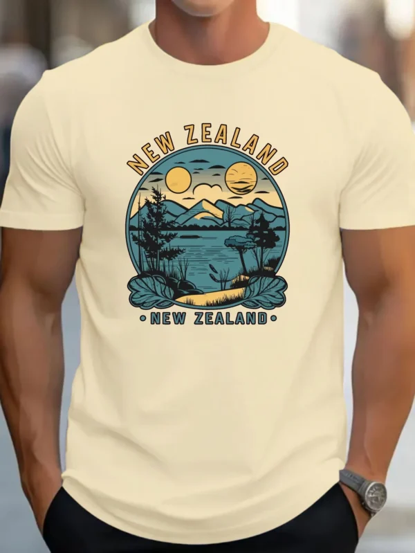 graphic Cotton short-sleeved T-shirt American fashion trendy brand printed bottoming shirt for men and teenagers spring and summ