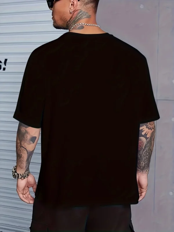 Summer Men's Front Printed Short Sleeve T-Shirt Top Comfortable Breathable Fabric Casual Sport Style Father 3 – Bild 4
