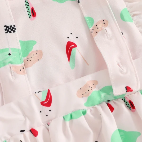 Infant Baby Girl Summer Sleeveless Romper Infant Golf Print Casual Loose Tank Jumpsuit – Bild 4