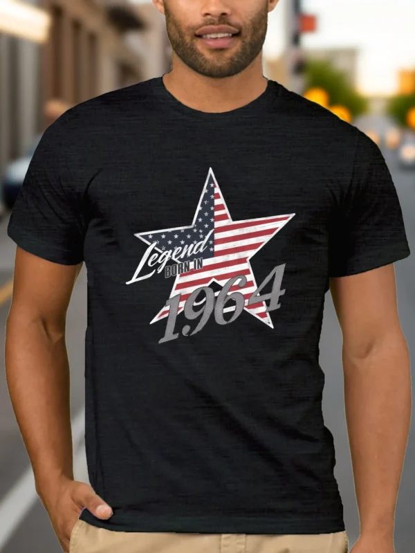 Legend Born in 1964 Fitted Men's T-Shirt, Sweat-wicking and Freedom of Movement – Bild 2