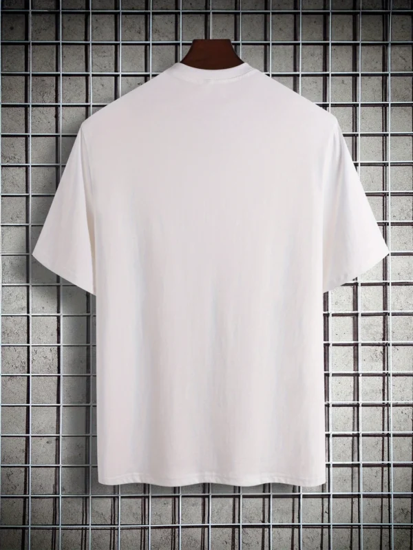 Cotton short sleeved T-shirt, American fashion brand printed bottom, men's and youth spring/summer round neck casual versatile t – Bild 5