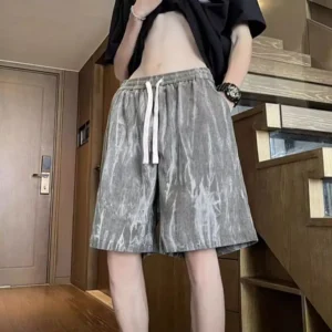 Tie-Dye American Casual 2025 Summer Loose New Men Sports Shorts