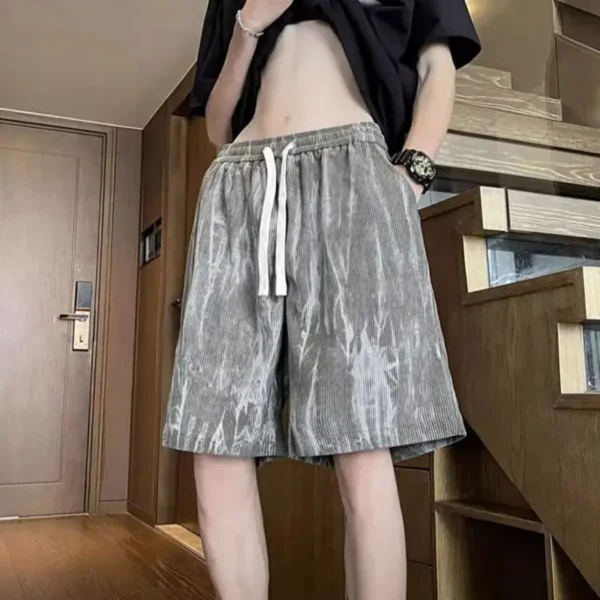 Tie-Dye American Casual 2025 Summer Loose New Men Sports Shorts