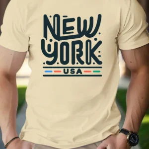 Fashion Print Cotton short-sleeved T-shirt American fashion trendy brand printed bottoming shirt for men and teenagers spring an