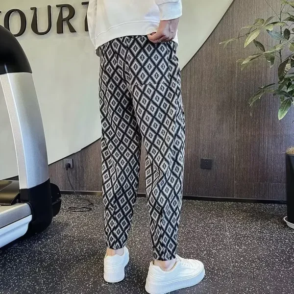 Casual Men Trendy Brand Spring and Autumn New Versatile Cropped Trousers Loose Trousers – Bild 4