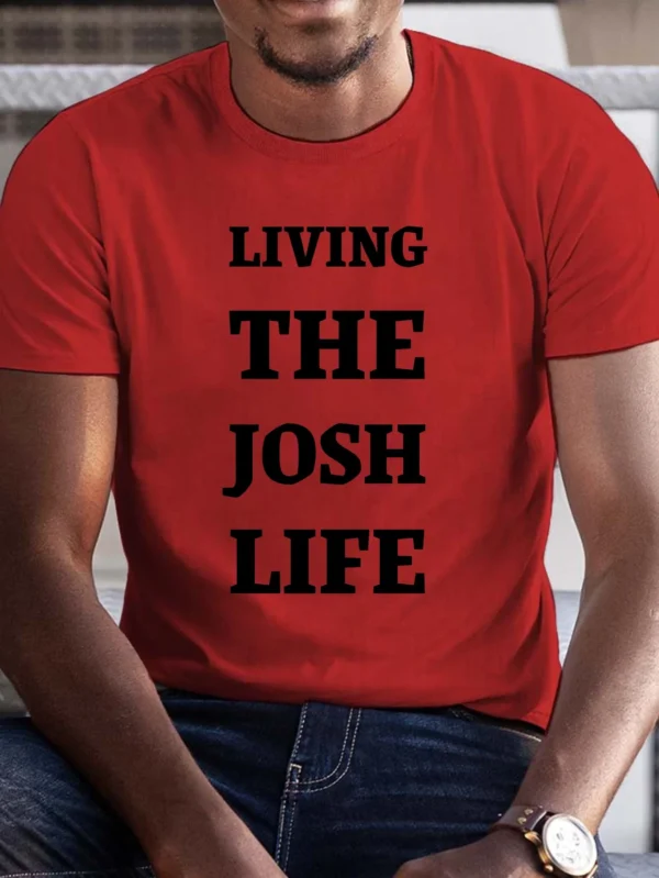 Josh Life T-Shirt - Soft Pure Cotton, Relaxed Comfort Fit for Everyday Wear, Designed for Men Who Value Style and Comfort – Bild 3