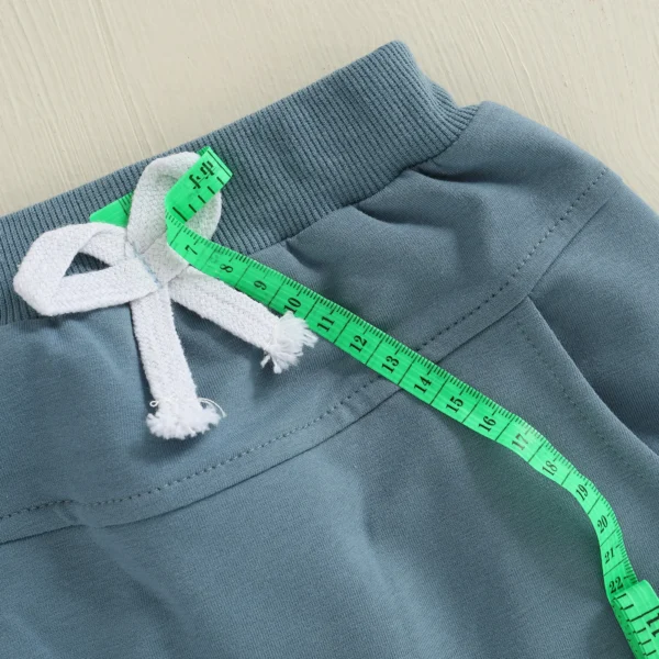 Toddler Baby Boy Fall Winter Outfit Striped Truck Embroidered Long Sleeve Sweatshirt Elastic Waist Pants 2 Piece Set – Bild 6