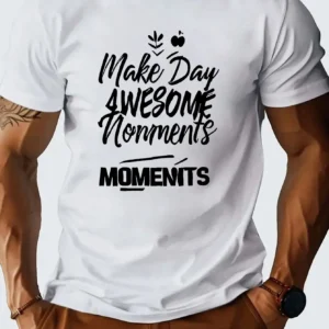 Cotton short sleeved T-shirt, American fashion brand printed bottom, men's and youth spring/summer round neck casual versatile t
