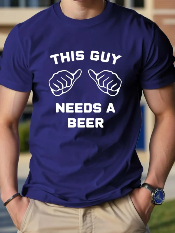 graphic Pure Cotton Men's Tshirt Comfort Fit – Bild 6