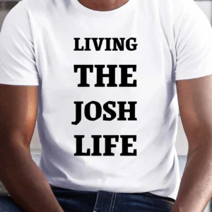 Josh Life T-Shirt - Soft Pure Cotton, Relaxed Comfort Fit for Everyday Wear, Designed for Men Who Value Style and Comfort