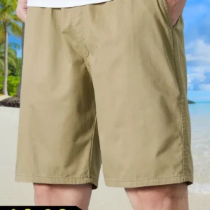 Men Wear Pure Cotton Thin Straight Loose Casual and Versatile Five-point Pants in Summer