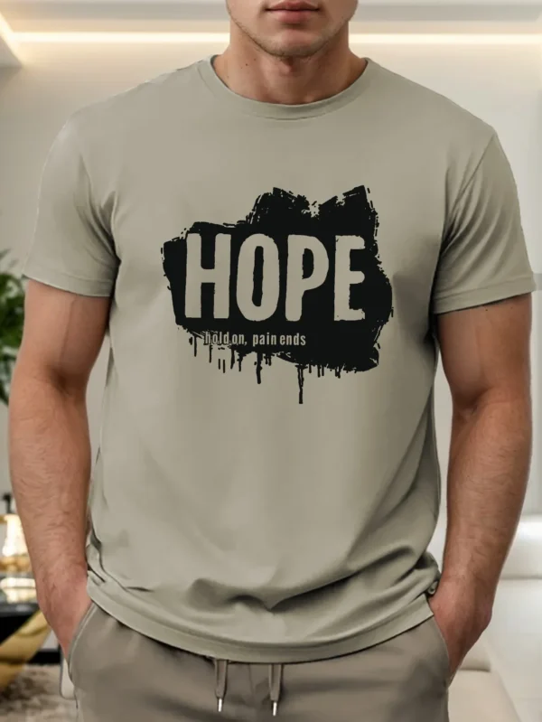 Hold On pains erkekler Kısa Kollu tişört Yaz Tişört Top