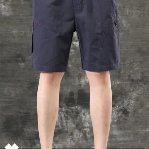 Summer Casual Workwear for Men Thin Straight Loose Five-point Pants