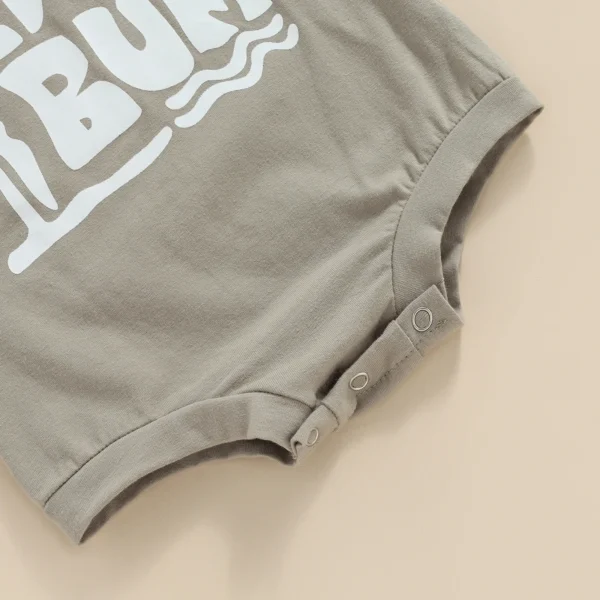 Summer Infant Baby Boy Bodysuit Short Sleeve Letters Print Jumpsuit Casual Daily Clothes – Bild 5
