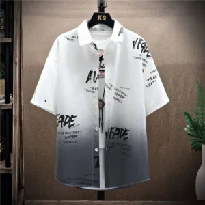 2025 New Short-sleeved Shirt for Men Summer Trendy Japanese Fashion Brand Fashionable Versatile Loose Casual Top
