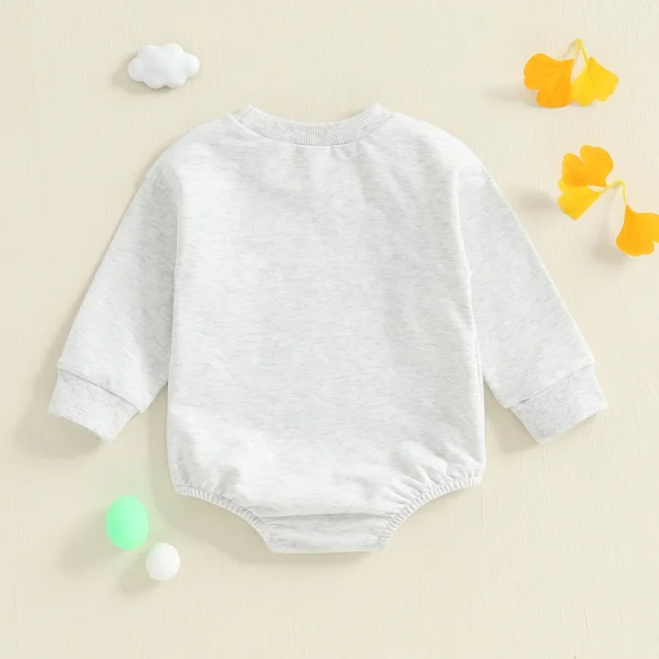 Baby Boy Autumn Casual Jumpsuit Long Sleeve Round Neck Letter Golf Court Print Romper – Bild 3