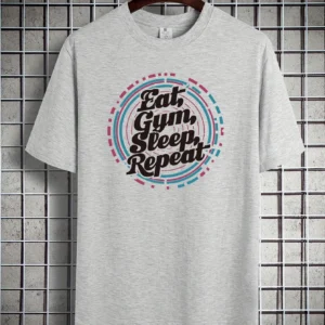 graphic Cotton short-sleeved T-shirt American fashion trendy brand printed bottoming shirt for men and teenagers spring and summ